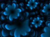 蓝色花纹
