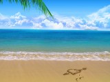 沙滩里的爱恋