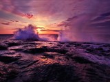 晚霞与夕阳