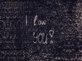 I love you