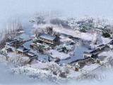 园中雪景