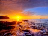 夕阳海景