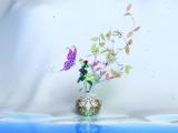 蝴蝶与花瓷