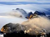 黄山云瀑壮丽景观