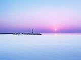 唯美海边雪景