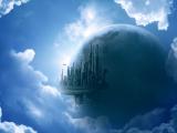 漂浮在星球的建筑
