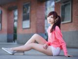 青春女孩的甜美微笑