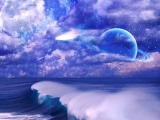 大海上的梦幻星空
