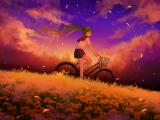 骑自行车的初音