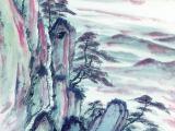 中国风水墨松树