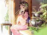 美女品茶
