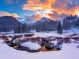 犹他州的雪景
