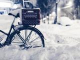 雪地里的自行车
