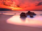 夕阳大海