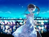 星空下的动漫少女