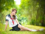 校服美女简欣汝