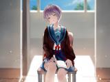 短发伤感女孩
