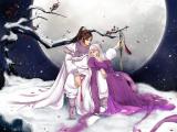 雪中的古风情侣