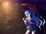 雨天动漫女孩