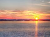 夕阳下的海面