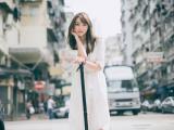清纯白裙女孩