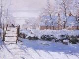 雪景油画