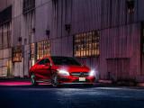 红色奔驰CLA45 AMG