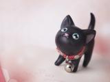 可爱小黑猫