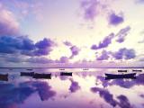 黄昏湖景
