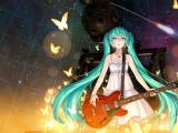 弹吉他的初音