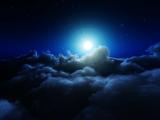 夜空中皎洁的月光