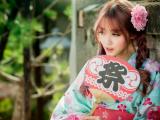 小清新和服美女