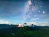 火山上的星空