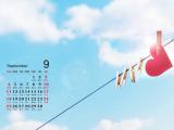 2016年9月爱心日历