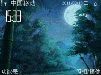 竹林夜晚