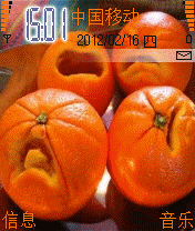 橘子怪脸