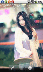 孤单女孩夜色唯美
