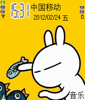 兔斯基捉鱼