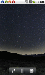 星空灿烂的夜晚