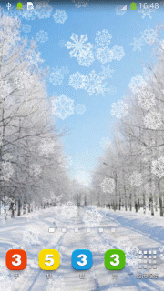 雪花飘落